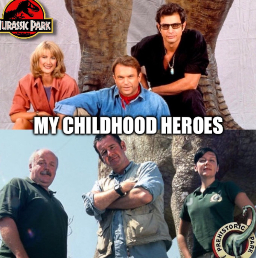URASSIC PARK MY CHILDHOOD HEROES PREHIS STORIC PARK