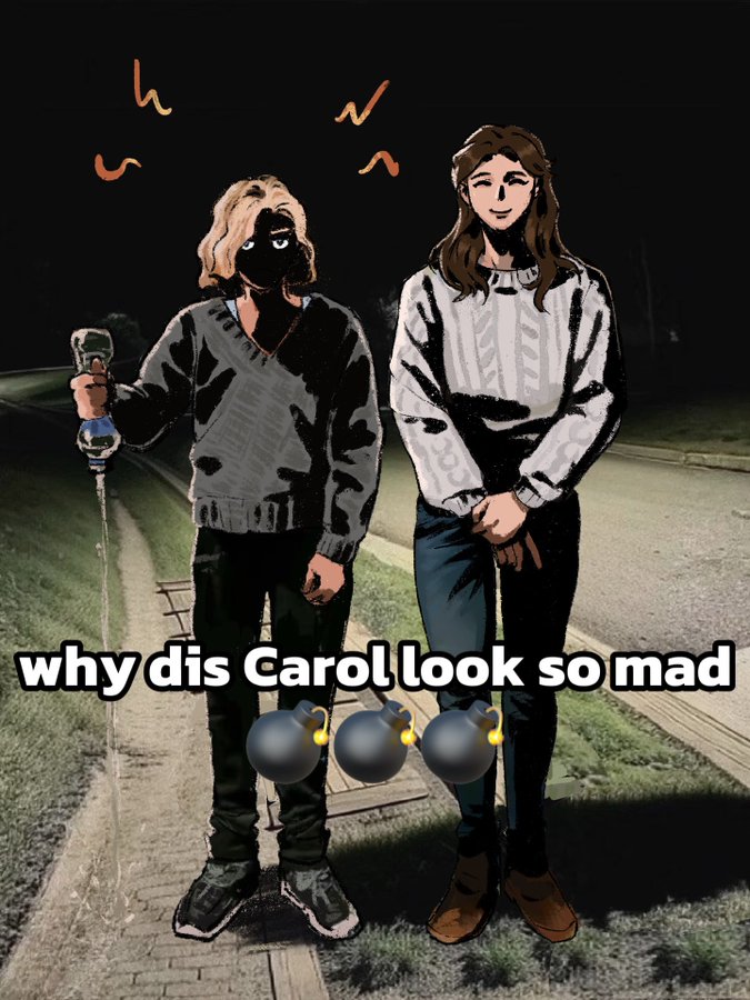 A Pluribus meme. The meme is a play on the "why dis n so mad":https://knowyourmeme.com/memes/why-dis-n-----look-so-mad meme.