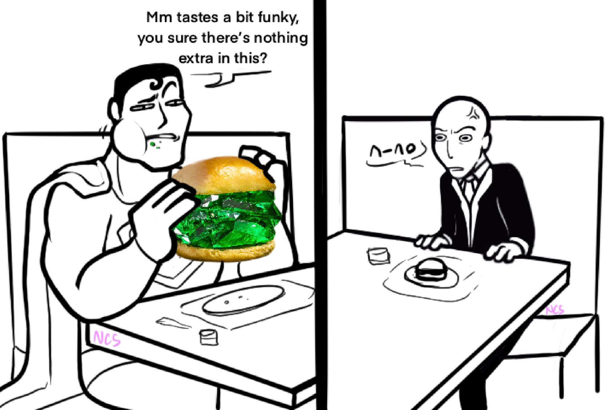 NCS Mm tastes a bit funky, you sure there's nothing extra in this? טי (1-10) NCS