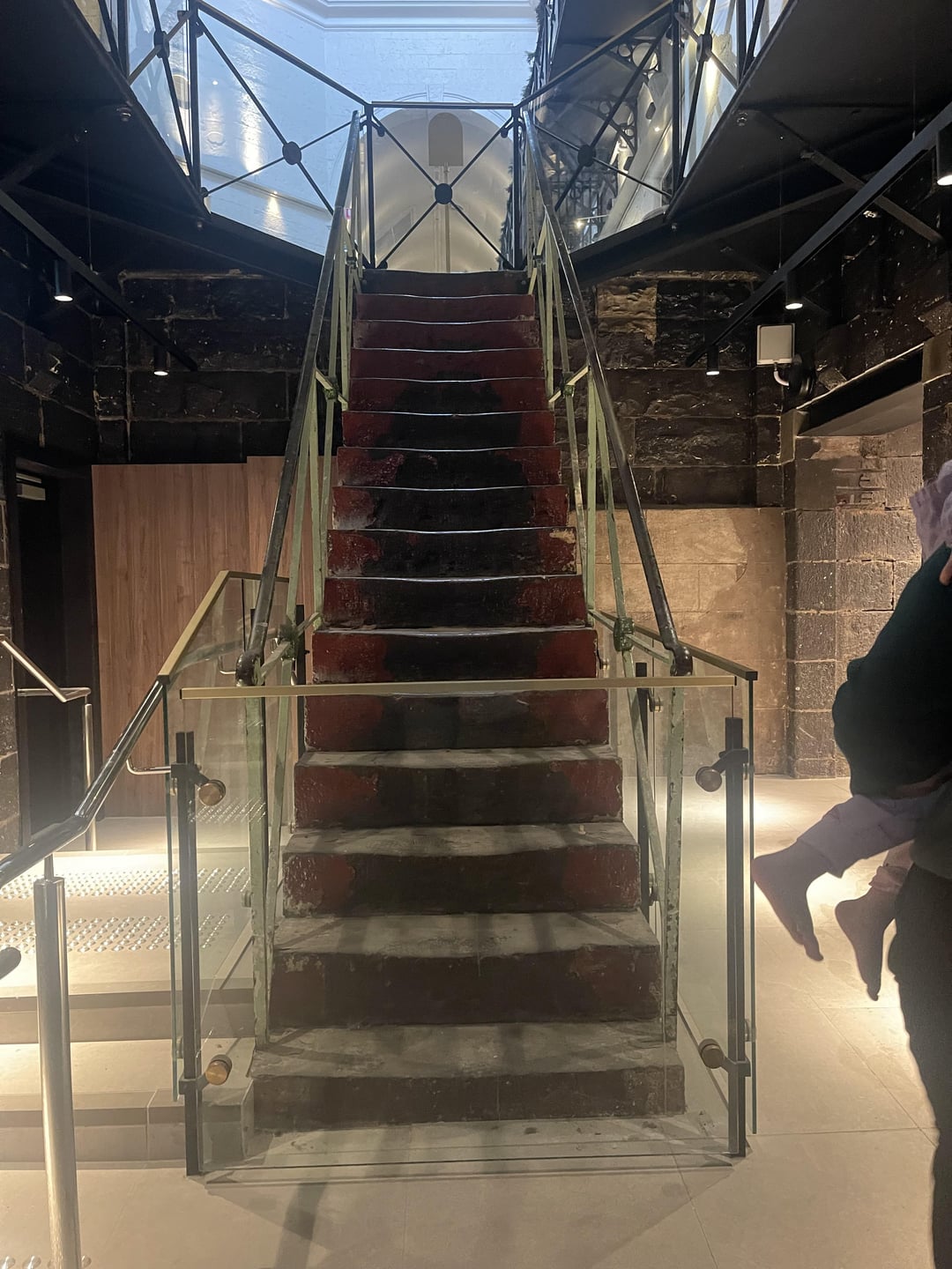 Stairs at a local pool