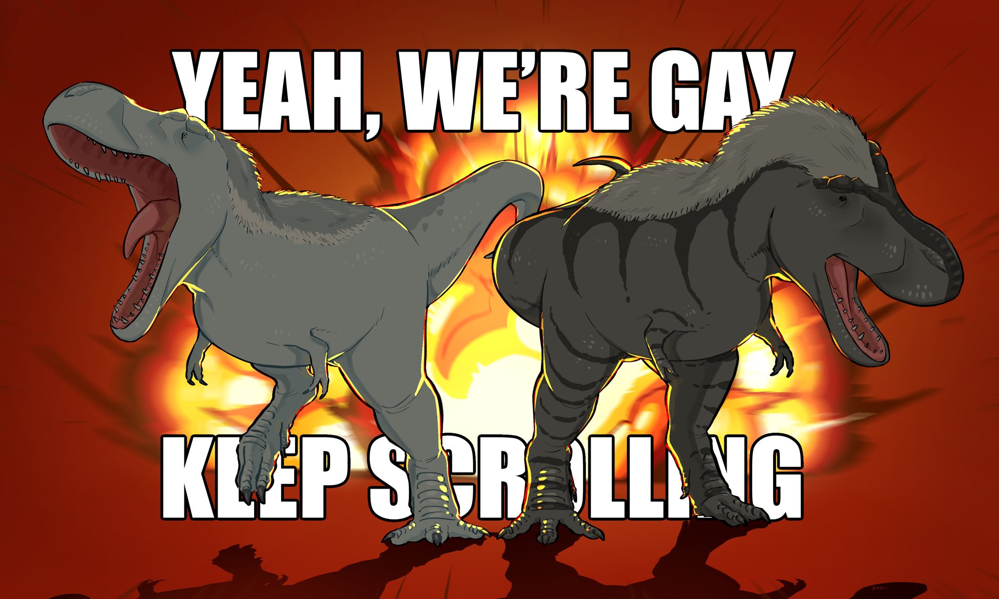 YEAH. WE'RE GAV KLEP'S CROLLING Ale