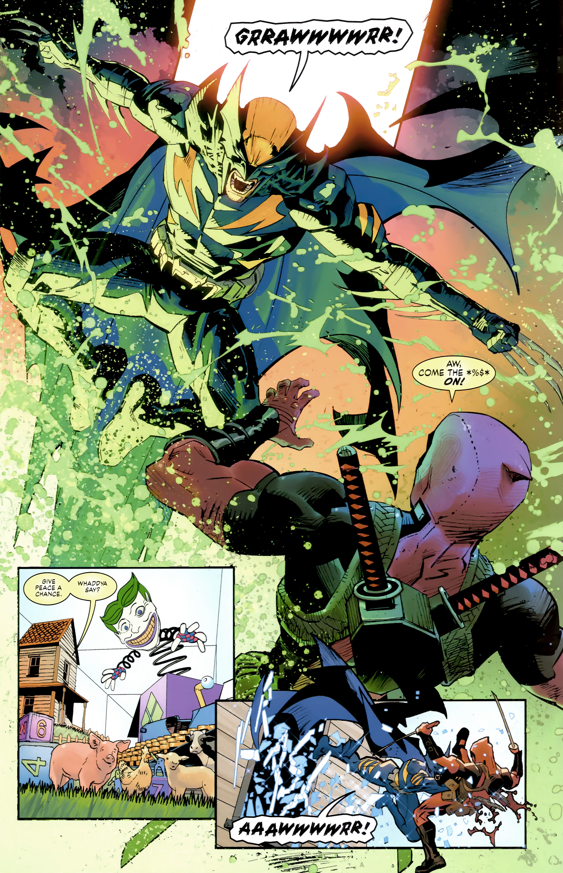 GIVE PEACE A CHANCE. WHADDYA SAY? 6 OD GRRAWWWWRR! V AAAWWWWRR! 0 AW, COME THE *%$* ON! а