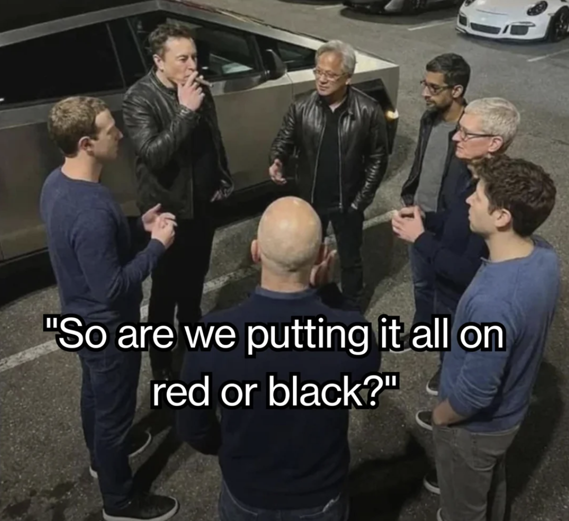 Redditor u/ZealousidealChain473 tweeted a version of the image labeled, "So are we putting it all on red or black?" to the subreddit /r/dankmemes. The post gathered over 1,000 upvotes in a day.