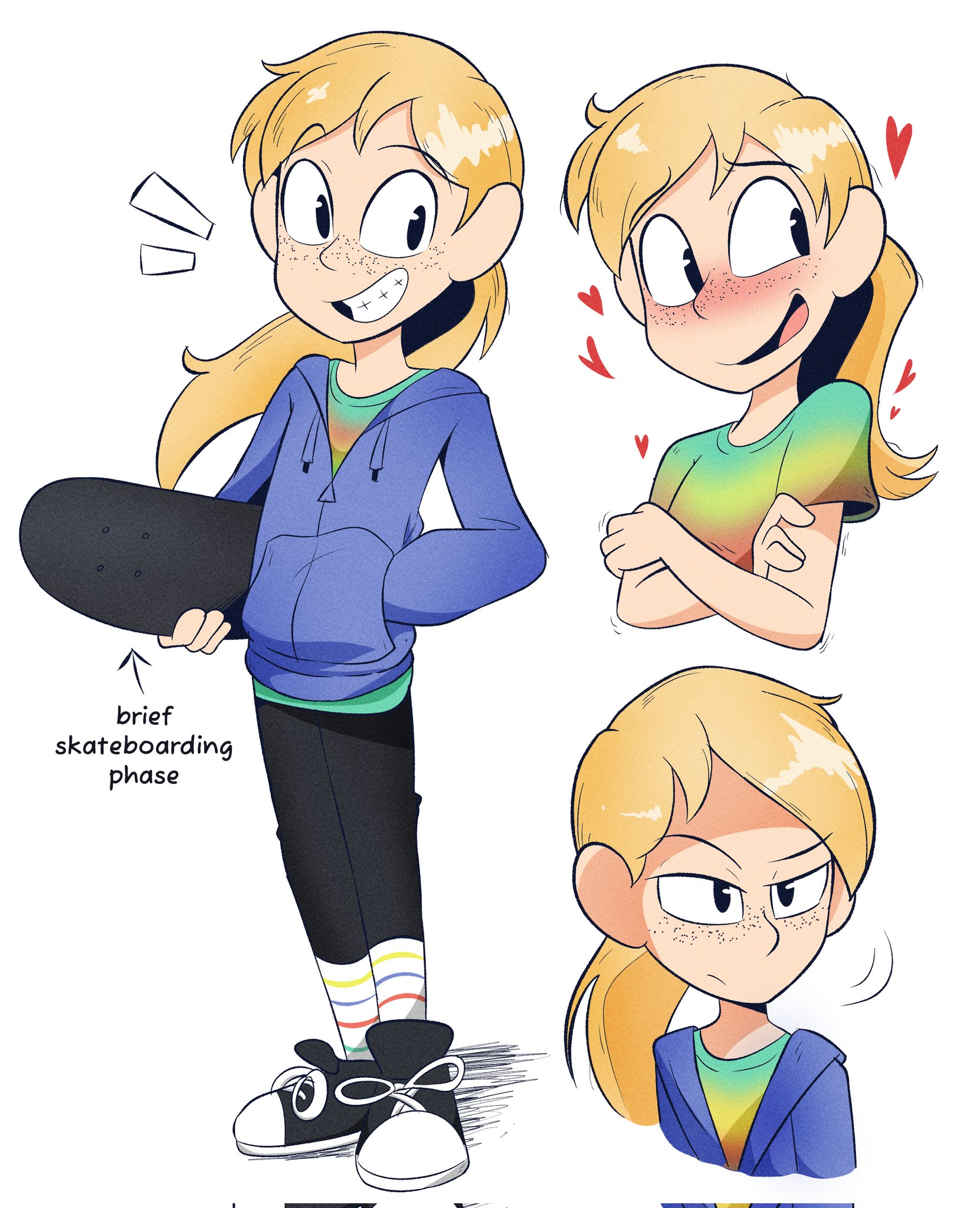 brief skateboarding phase