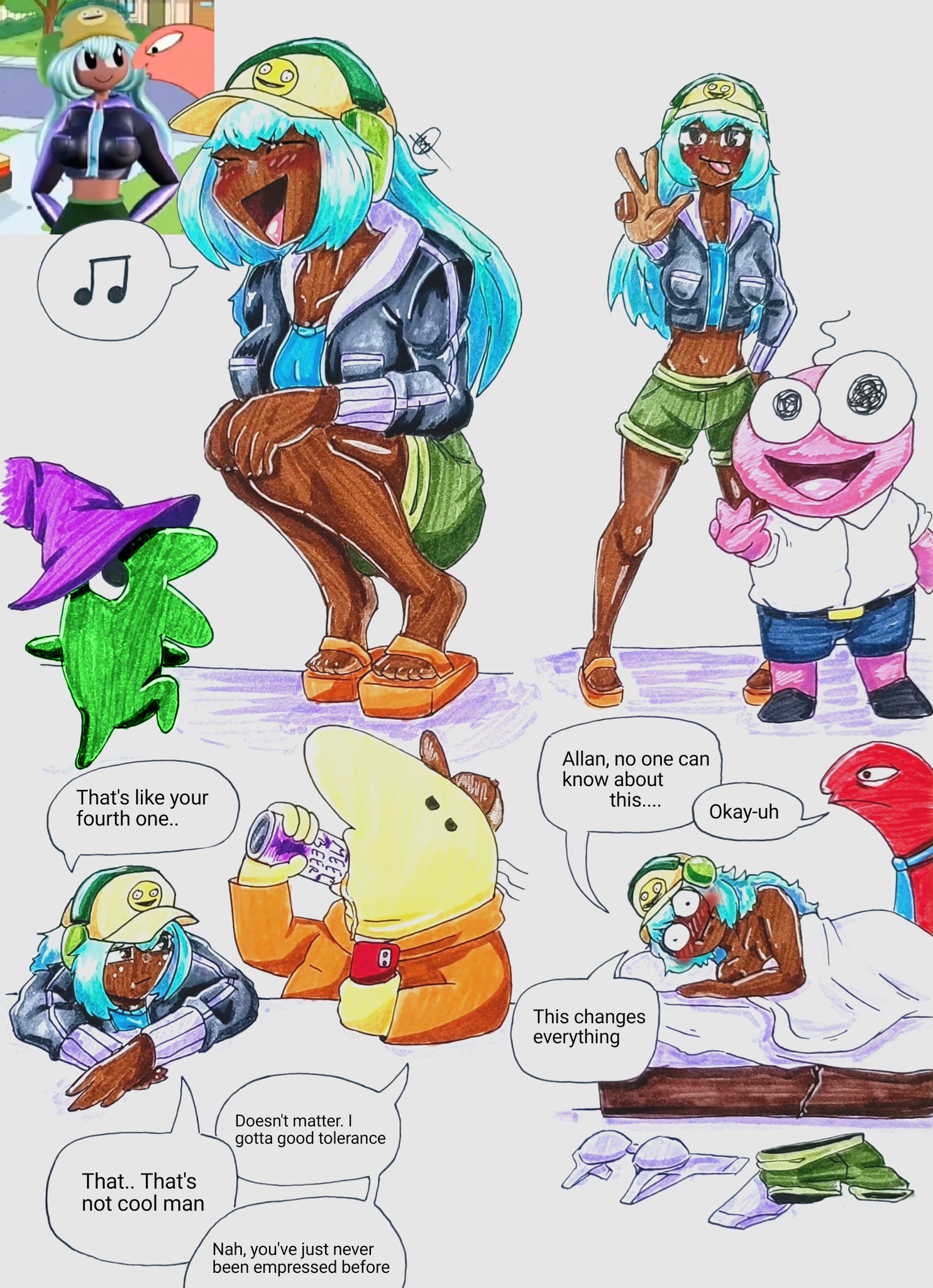 That's like your fourth one.. 33 That.. That's not cool man 00 Doesn't matter. I gotta good tolerance Nah, you've just never been empressed before Allan, no one can know about this.... Okay-uh This changes everything