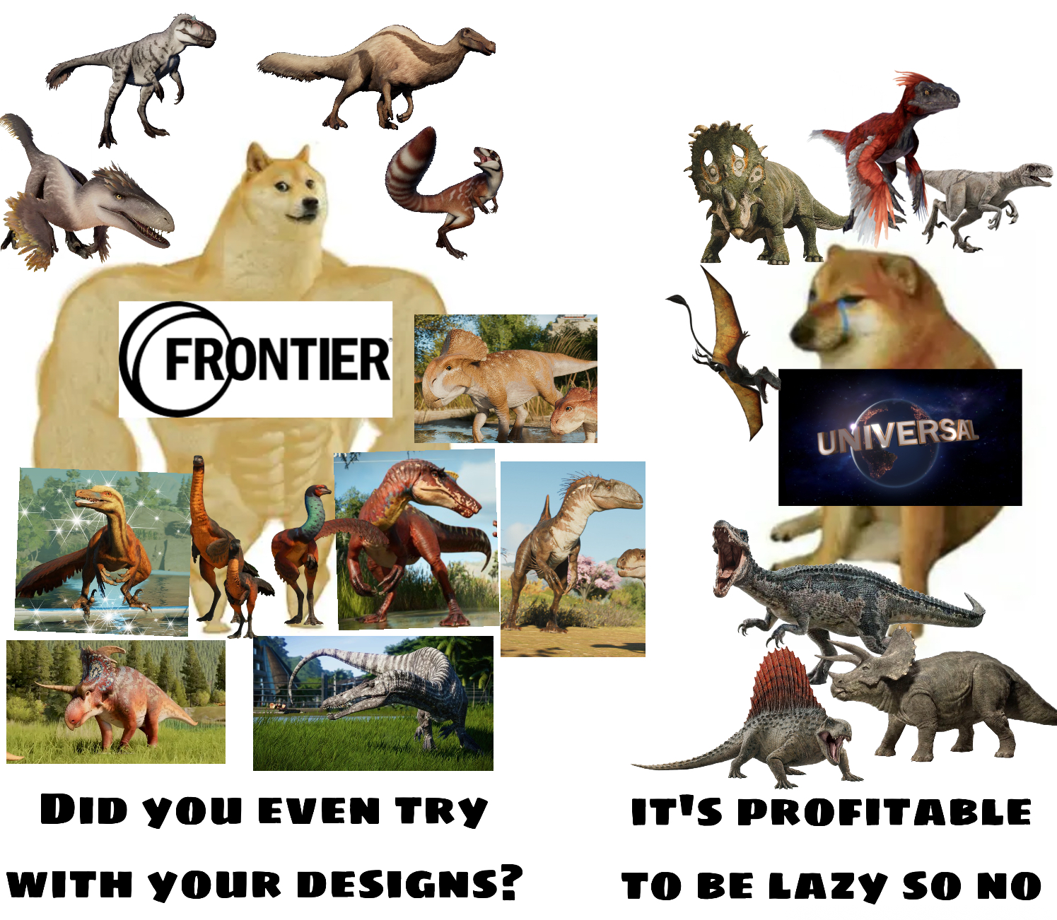 Frontier designers holding up the franchise | Know Your Meme