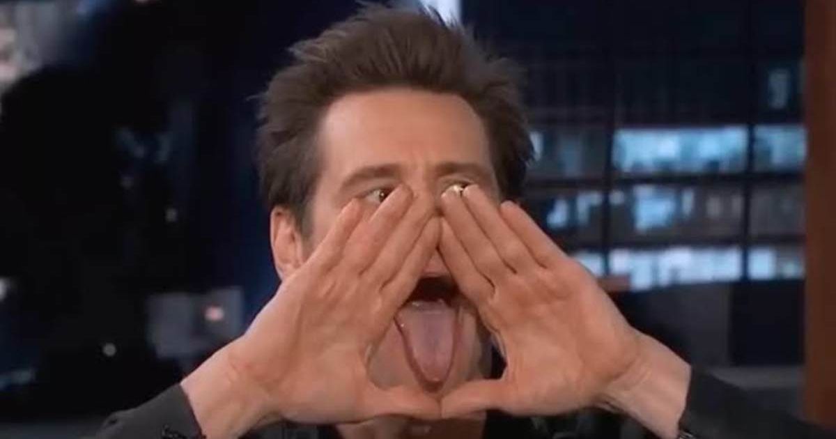 Jim Carrey Hand Signal