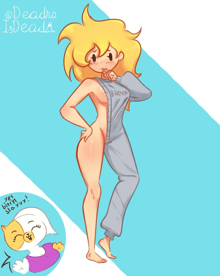 A piece of art by DeadraIsDead. The art shows Fiona in the Brooklyn sweater.