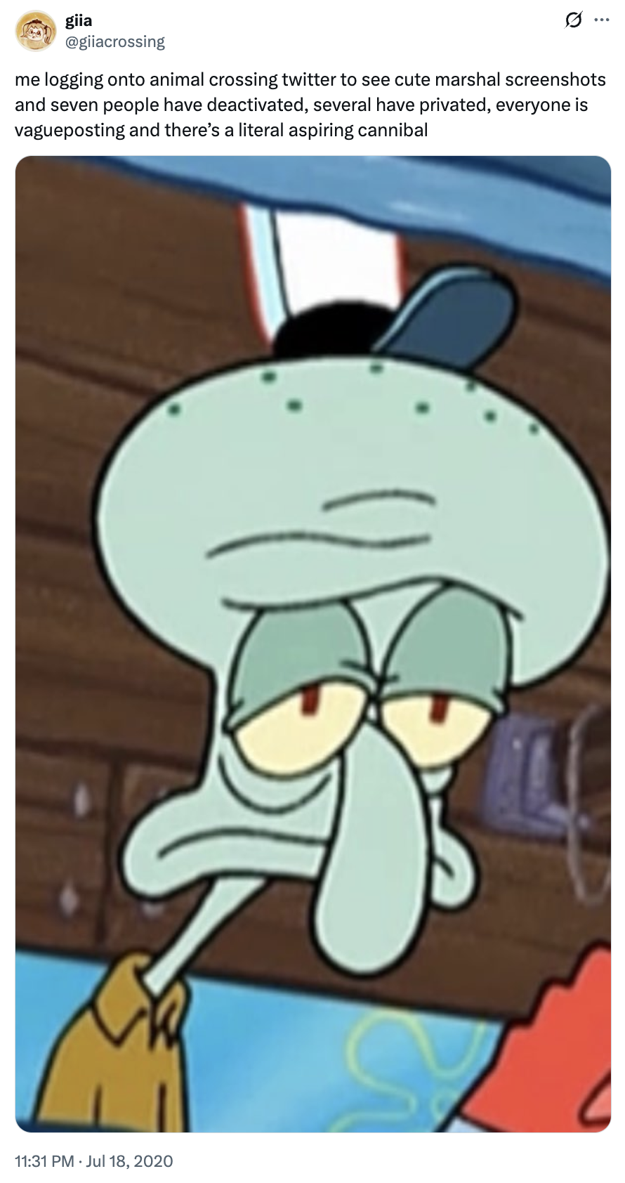The first known viral tweet to use the "slang":https://knowyourmeme.com/memes/internet-slang term "Vagueposting," which describes a type of social media posting that entails being cryptic and intentionally vague about the context being addressed as an "engagement bait":https://knowyourmeme.com/memes/engagement-bait, "gatekeeping":https://knowyourmeme.com/memes/gatekeeping-gatekeep or attention-seeking tactic.
