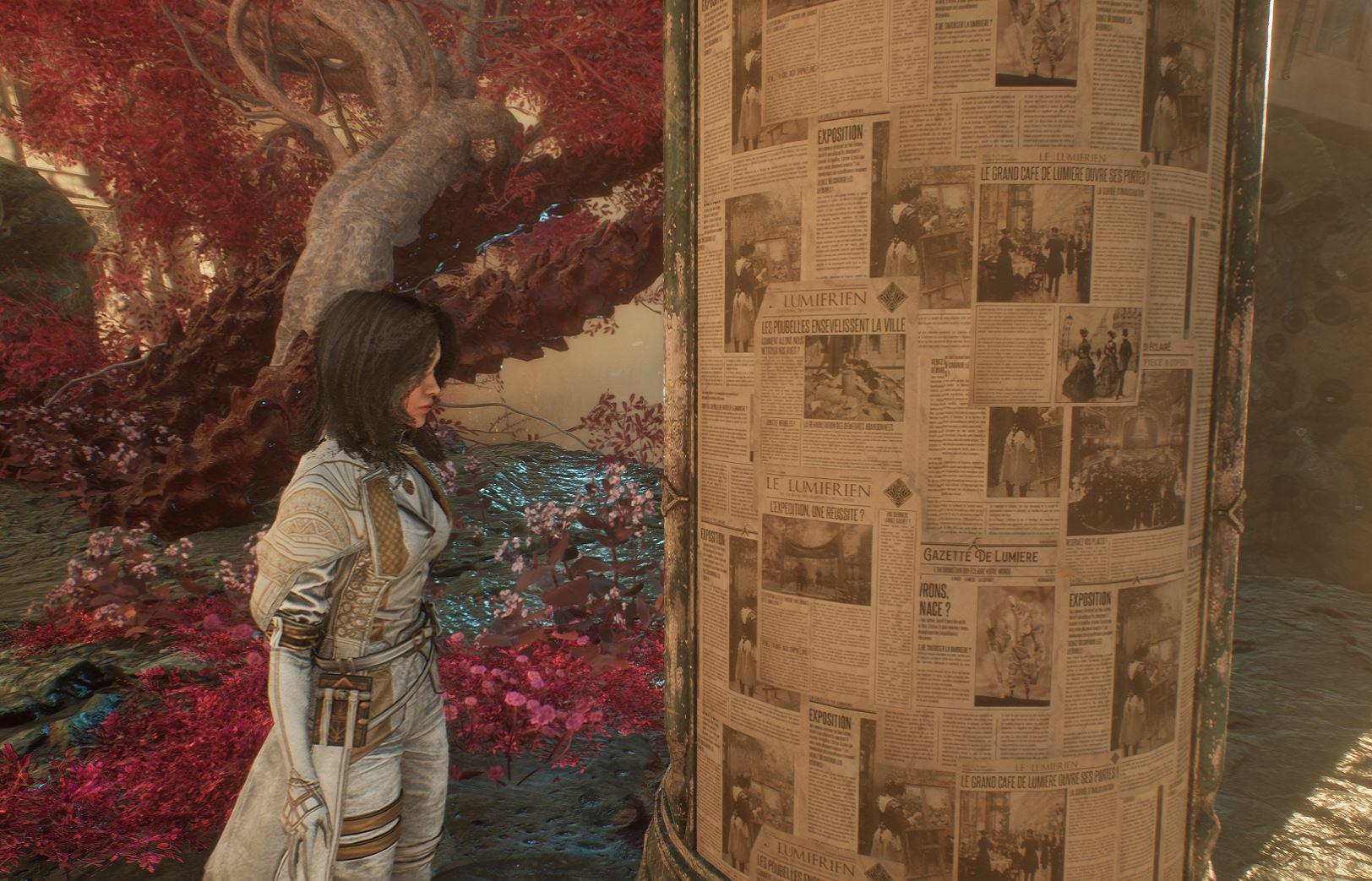 A screenshot from _Clair Obscur Expedition 33_ posted to the /r/expedition33 subreddit in early May 2025, which purportedly shows a replacement for the AI art that was patched out by devs shortly after release.