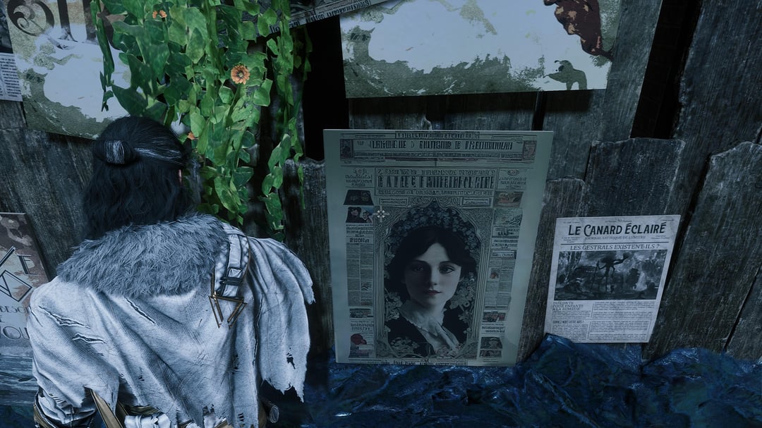 A screenshot from Clair Obscur Expedition 33 posted to the /r/expedition33 subreddit in late June 2025, which purportedly shows AI art that was included in the game.