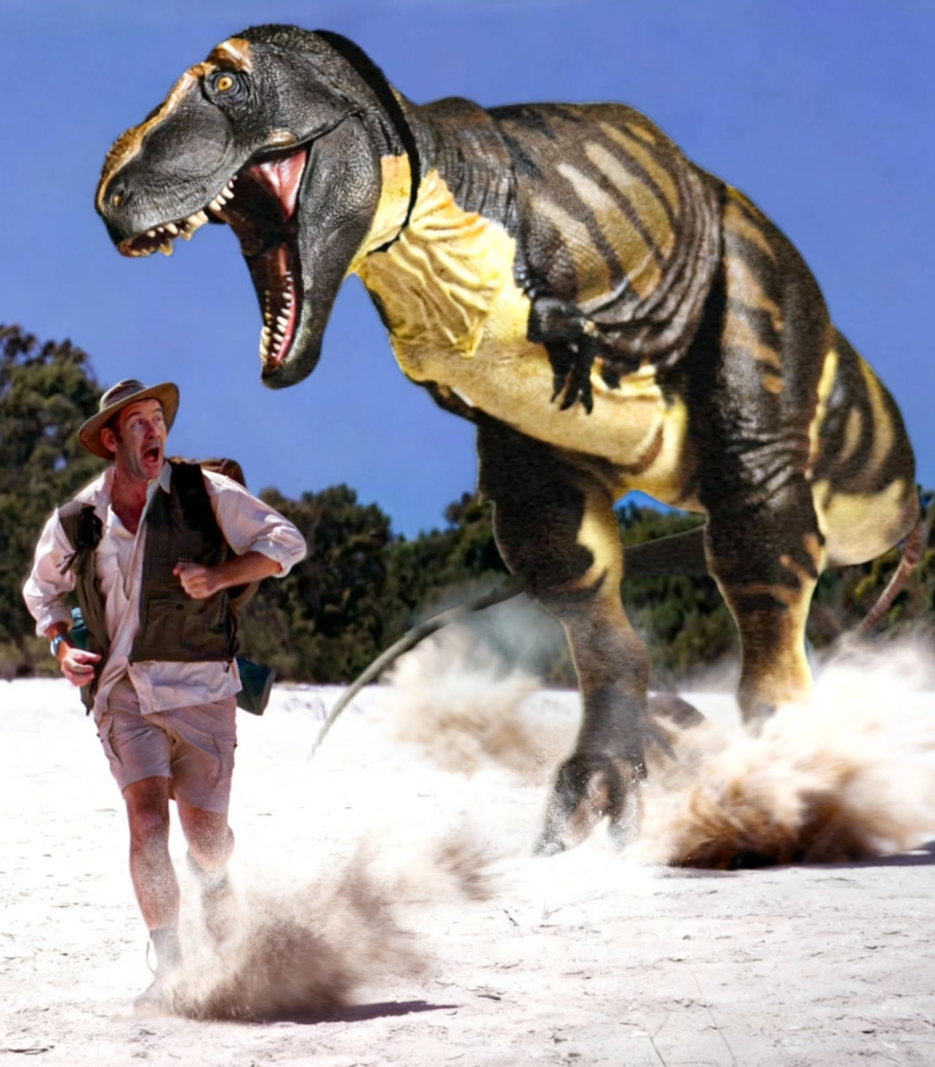 Chased by dinosaurs 