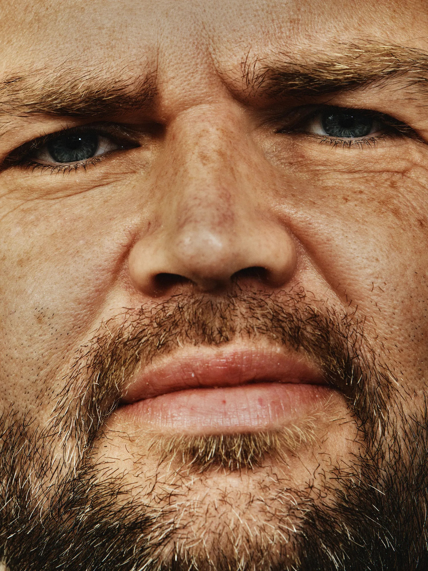 JD Vance extreme close up by photographer Christopher Anderson