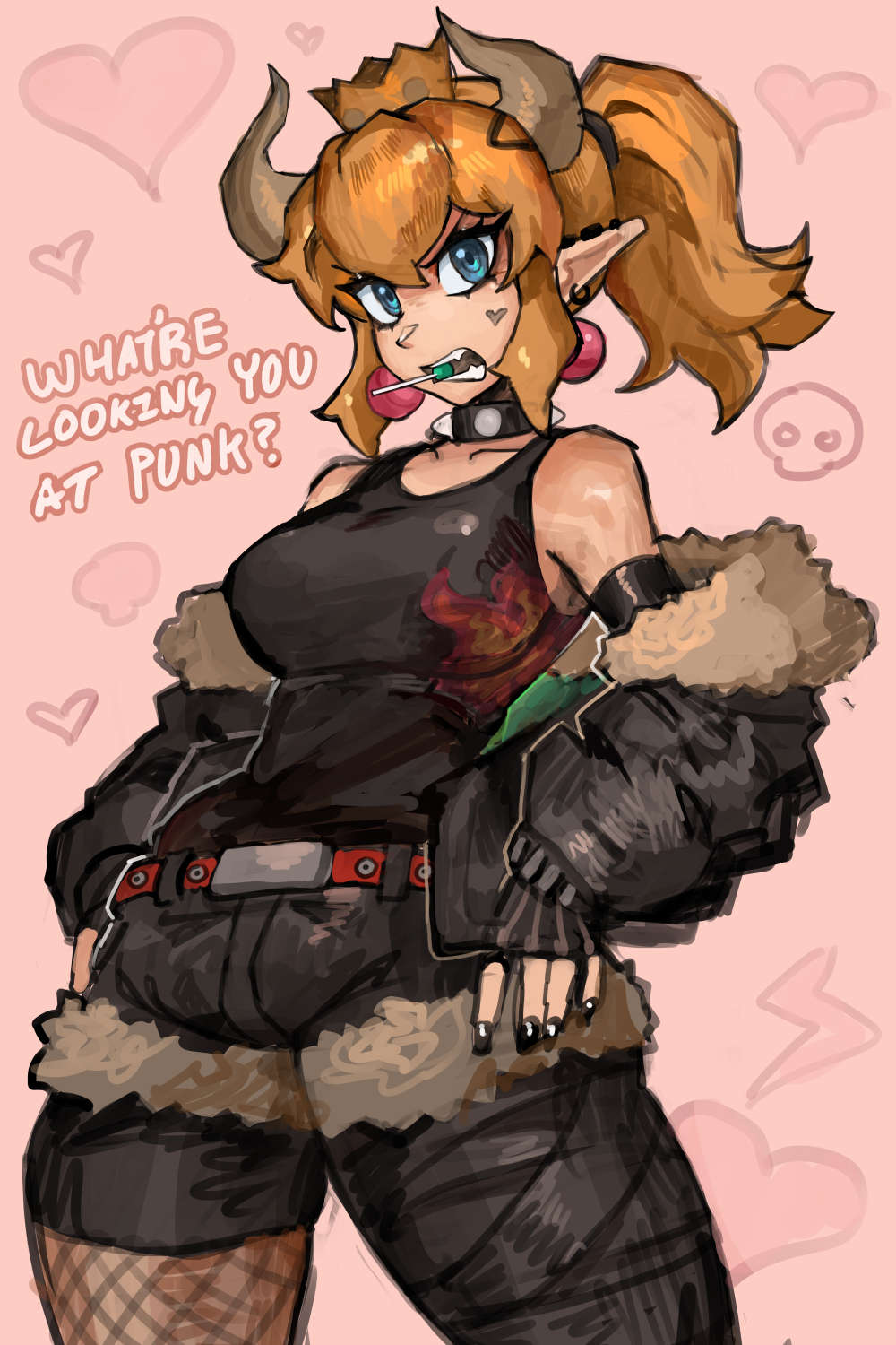 ♡ WHATRE LOOKING YOU AT PUNK? O