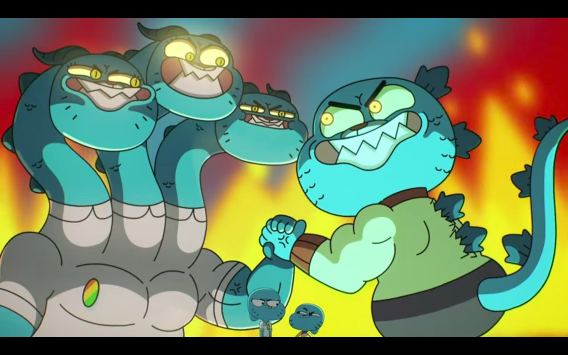 Godzilla reference in Gumball