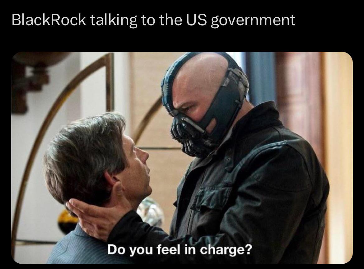 BlackRock talking to the US government | Know Your Meme