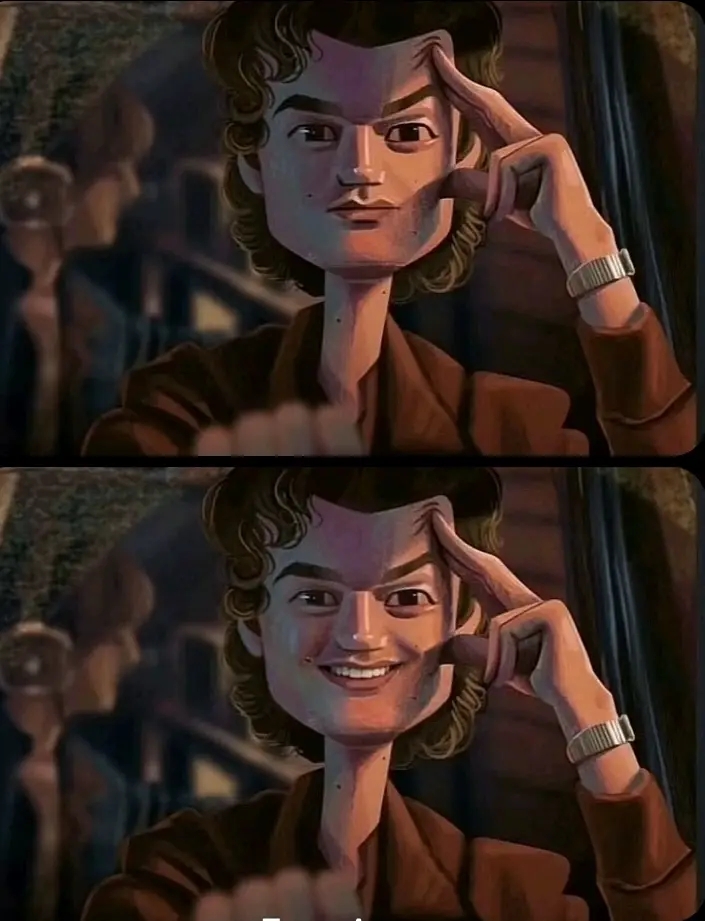 smiling steve drawing