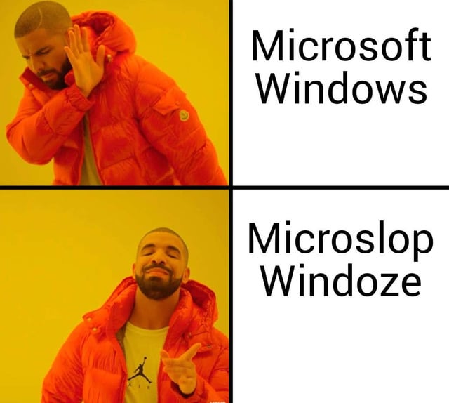 Microsoft Windows Microslop Windoze