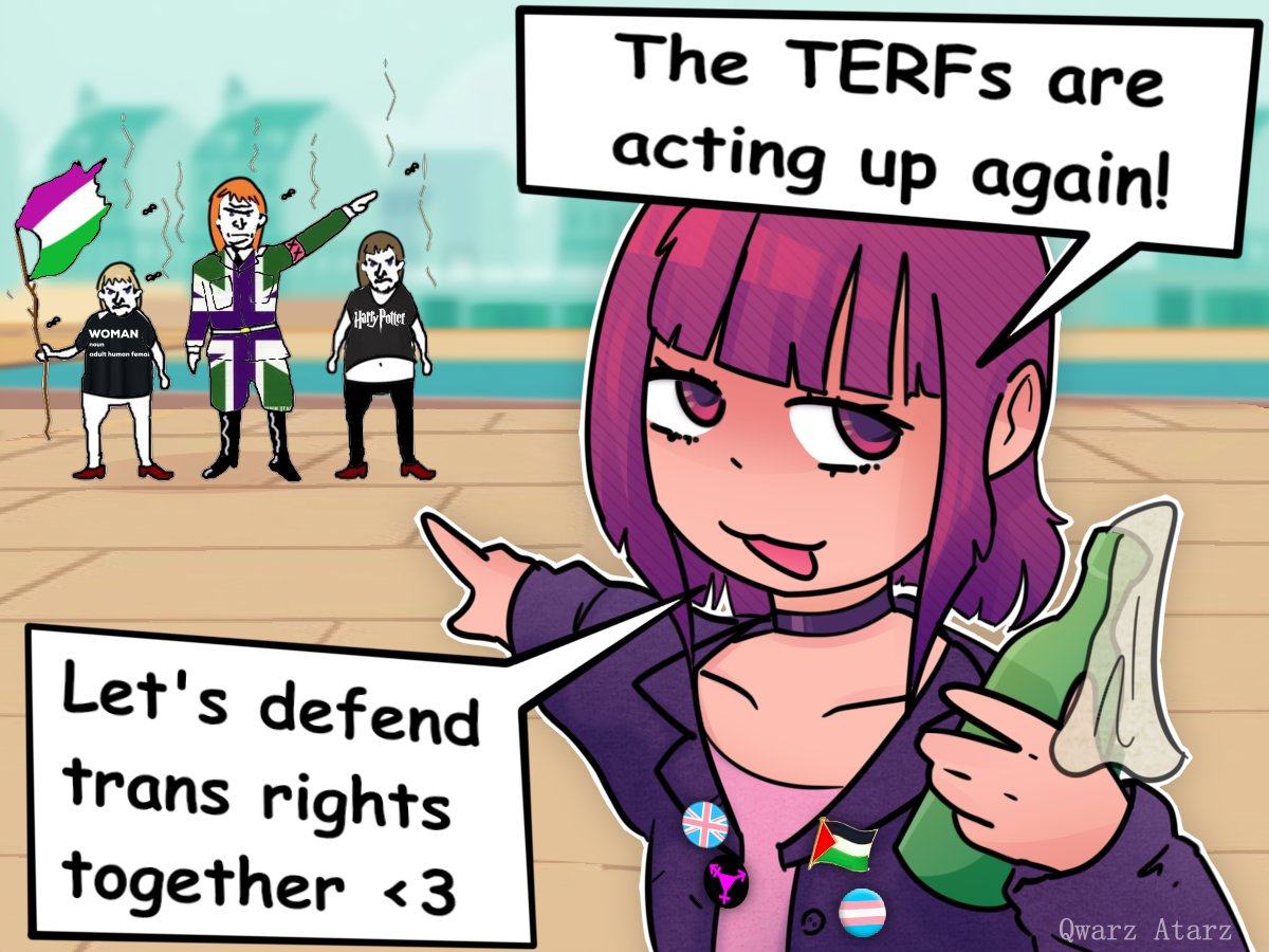 WOMAN adult humon femo Harry Potter Let's defend trans rights together <3 The TERFS are acting up again! Qwarz Atarz