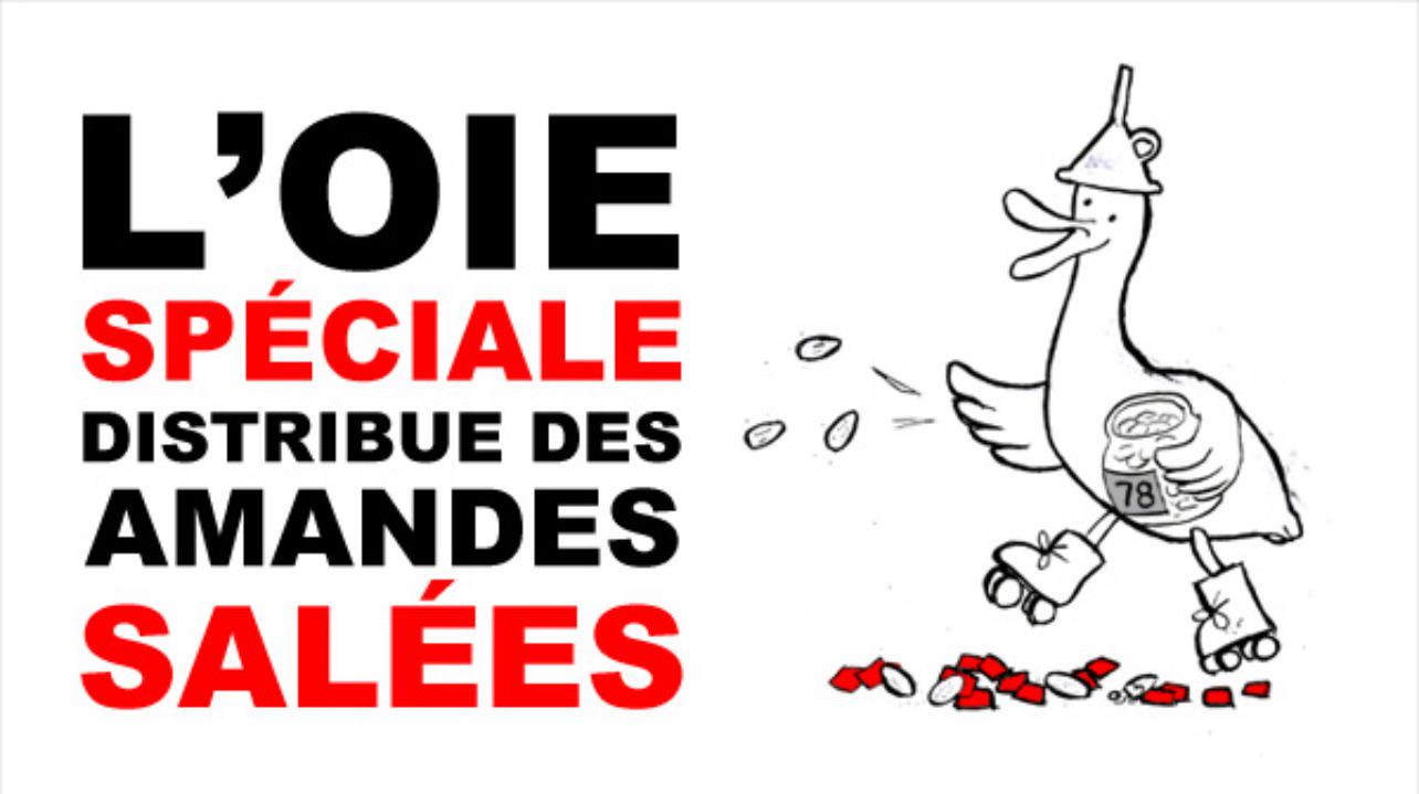 L'OIE SPÉCIALE DISTRIBUE DES AMANDES SALÉES 78