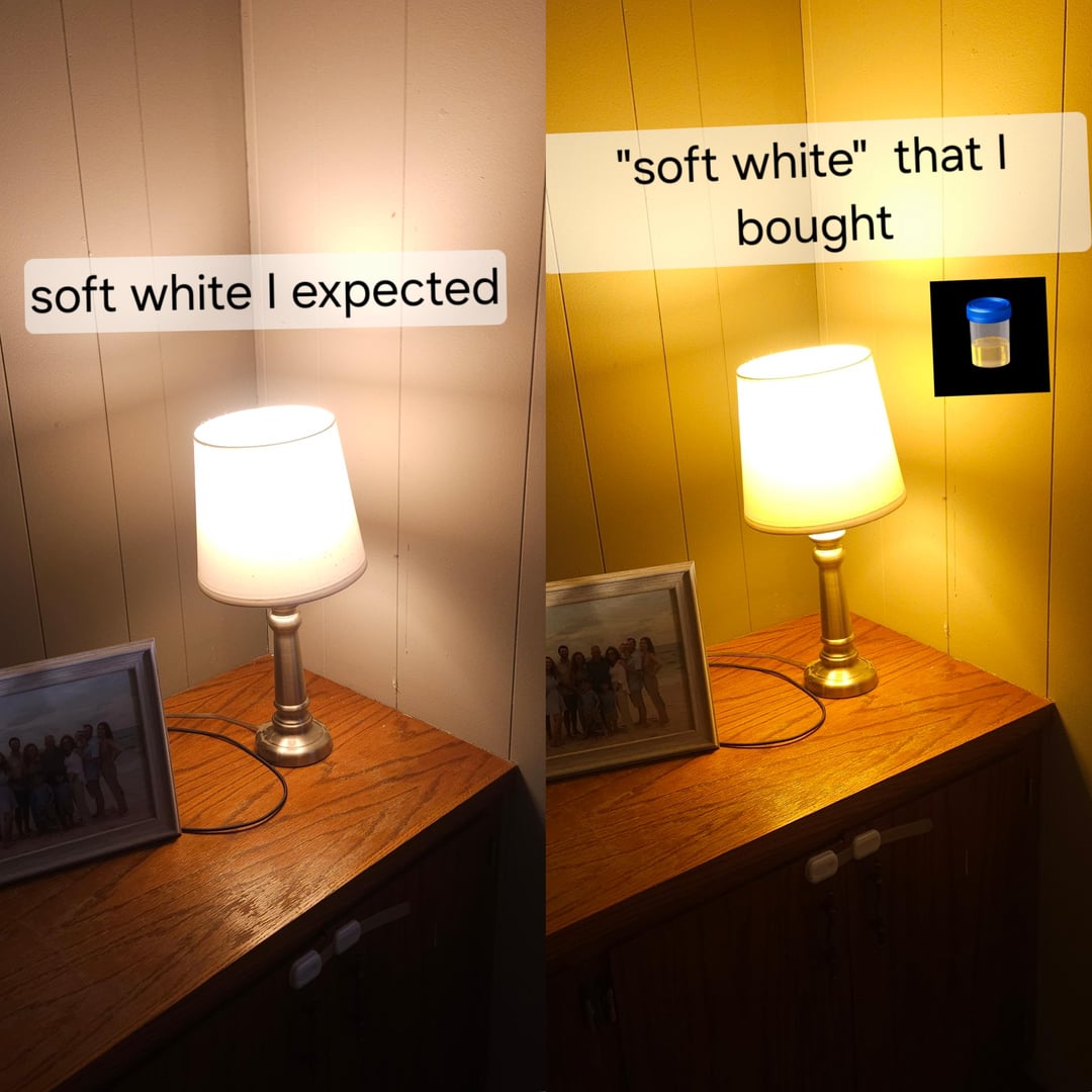 soft white I expected "soft white" that I bought