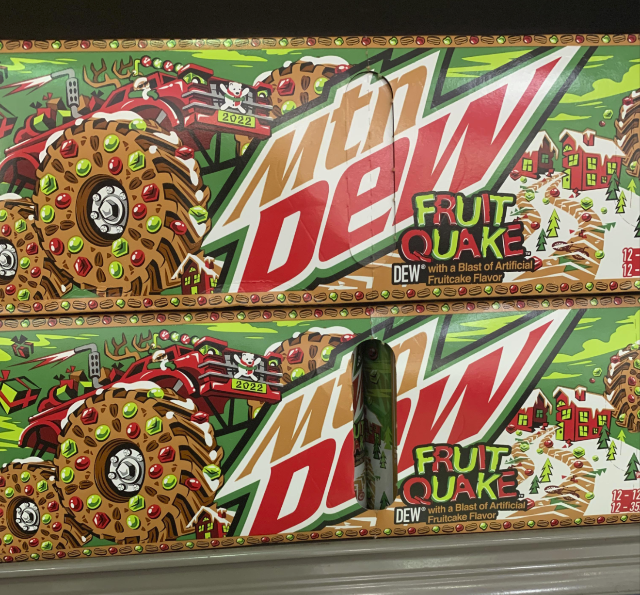 2022 De FRUIT QUAKE DEW with a Blast of Artificial Fruitcake Flavor 2022 12 22 12- FRUIT QUAKE DEW with a Blast of Artificial Fruitcake Flavor 12-12 12-35