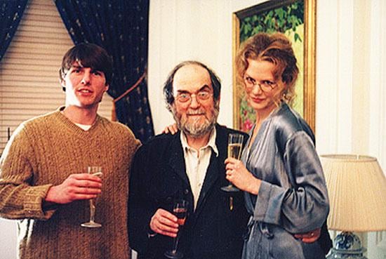 Tom Cruise, Stanley Kubrick and Nicole Kidman on the set of 'Eyes Wide Shut', 1990s