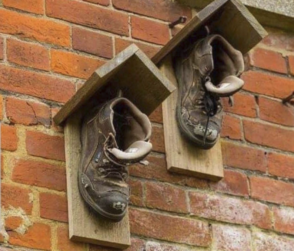 Boot bird houses