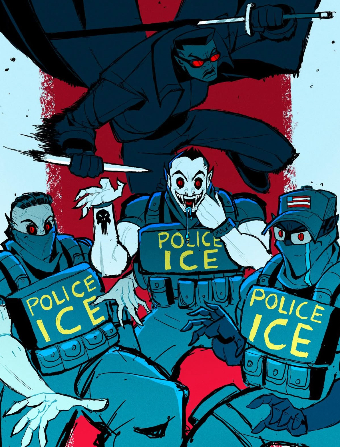 Beware of the local vampires | 2026 ICE Protests | Know Your Meme
