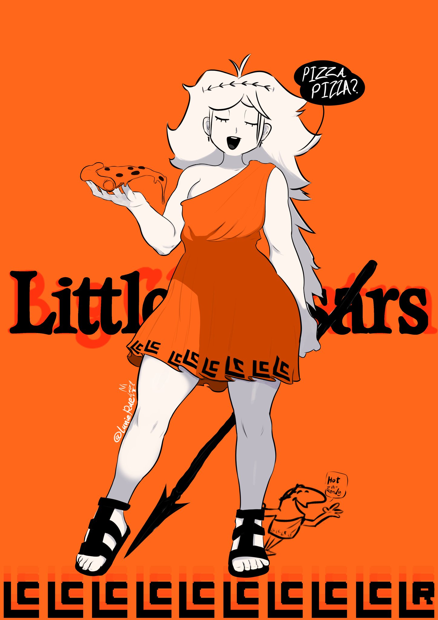 Littl W @lanie Rue PIZZA PIZZA? ᏚᏗᏢ Hot -V- Ready @566666666