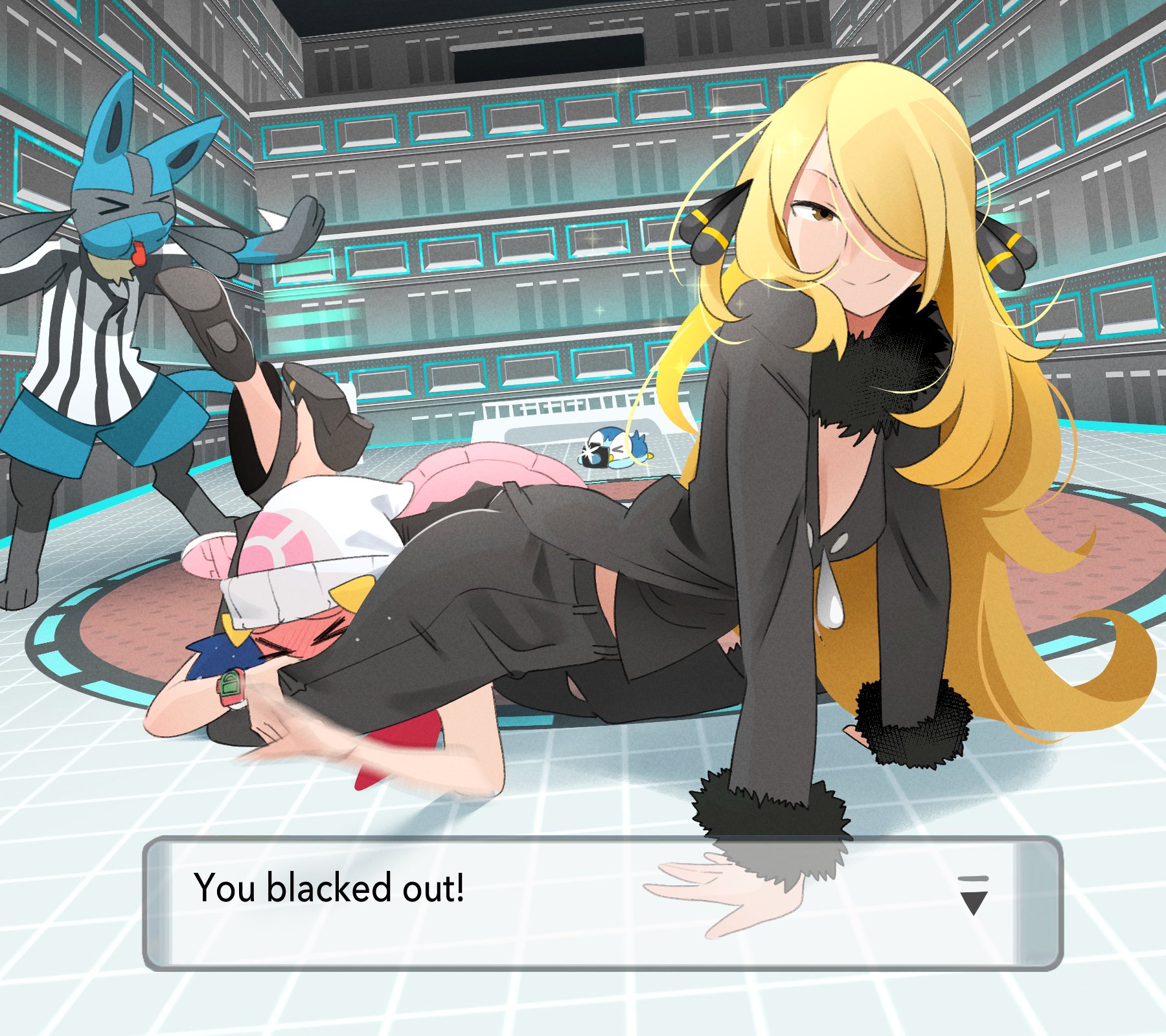 You blacked out!