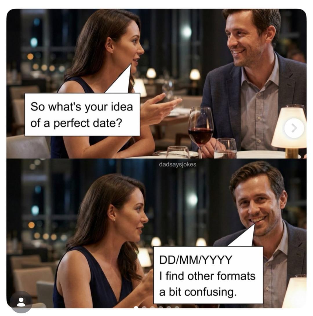 Finally, a date format we can all agree on. | /r/memes | Know Your Meme