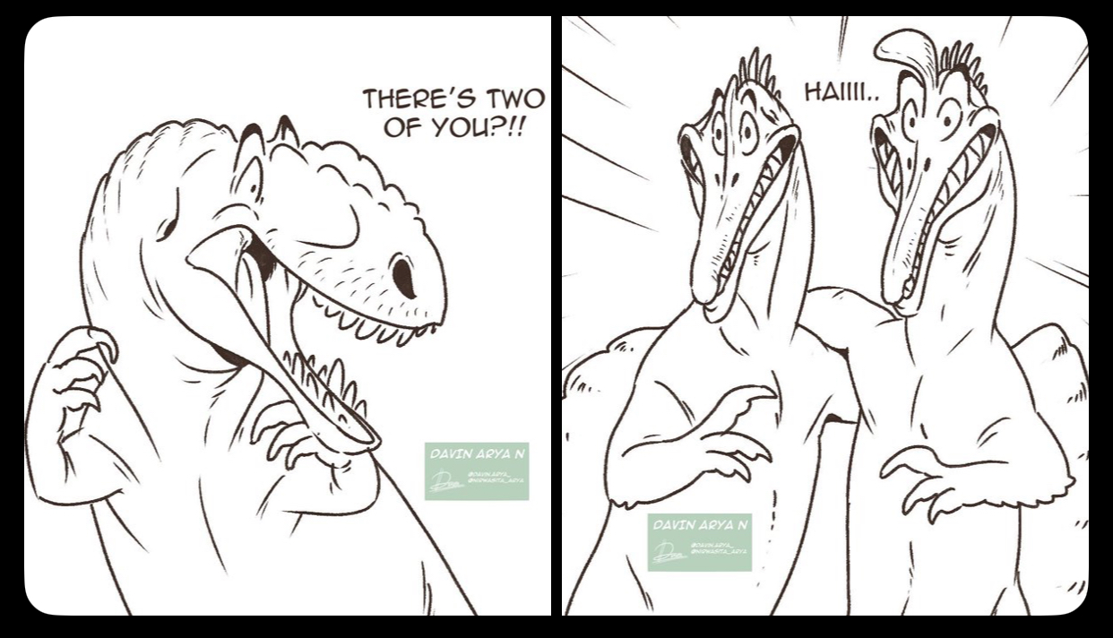 THERE'S TWO OF YOU?!! DAVIN ARYA N BOAVINARYA DAVIN ARYA N ONIQWASITA ARYA HAIIII..