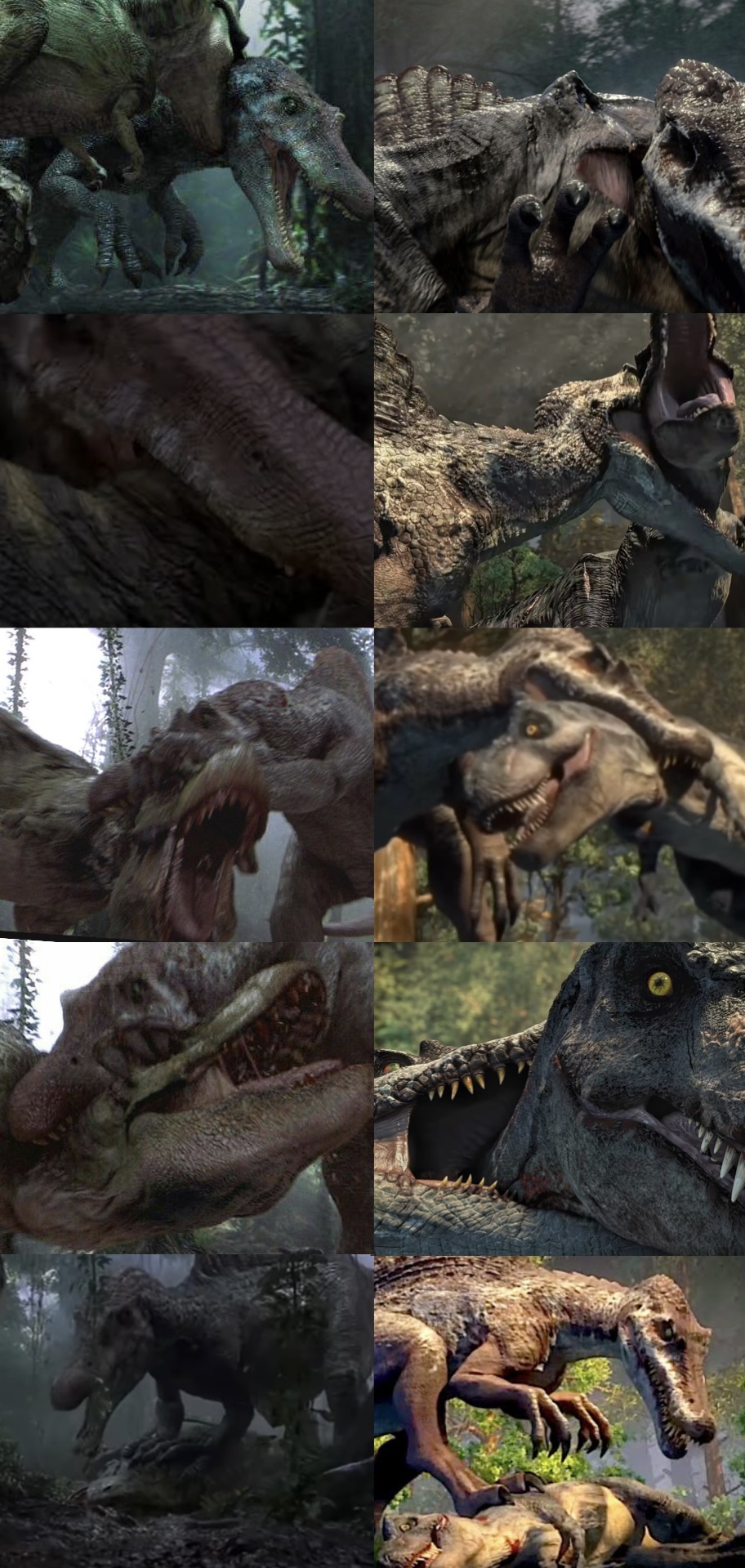 Spinosaurus vs Tyrannosaurus rex