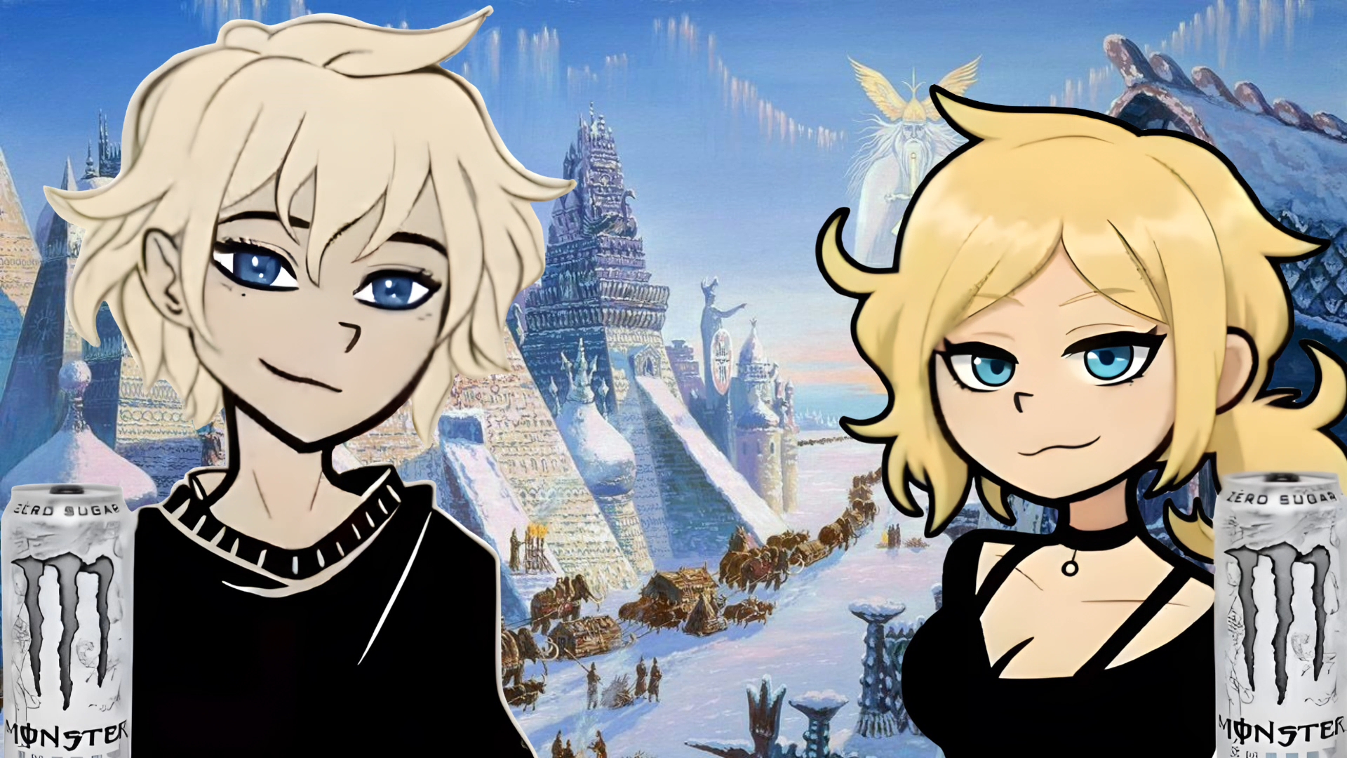 the sprites are made by someone on reddit, OP deleted their account but the post is still in the sub. source linked in the template's "Source" option