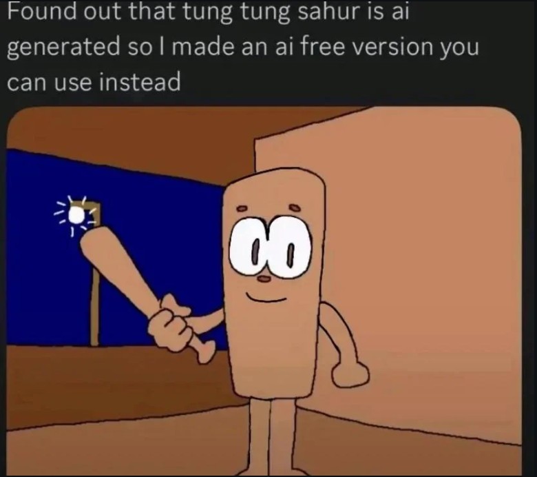 Found out that tung tung sahur is ai generated so I made an ai free version you can use instead CO