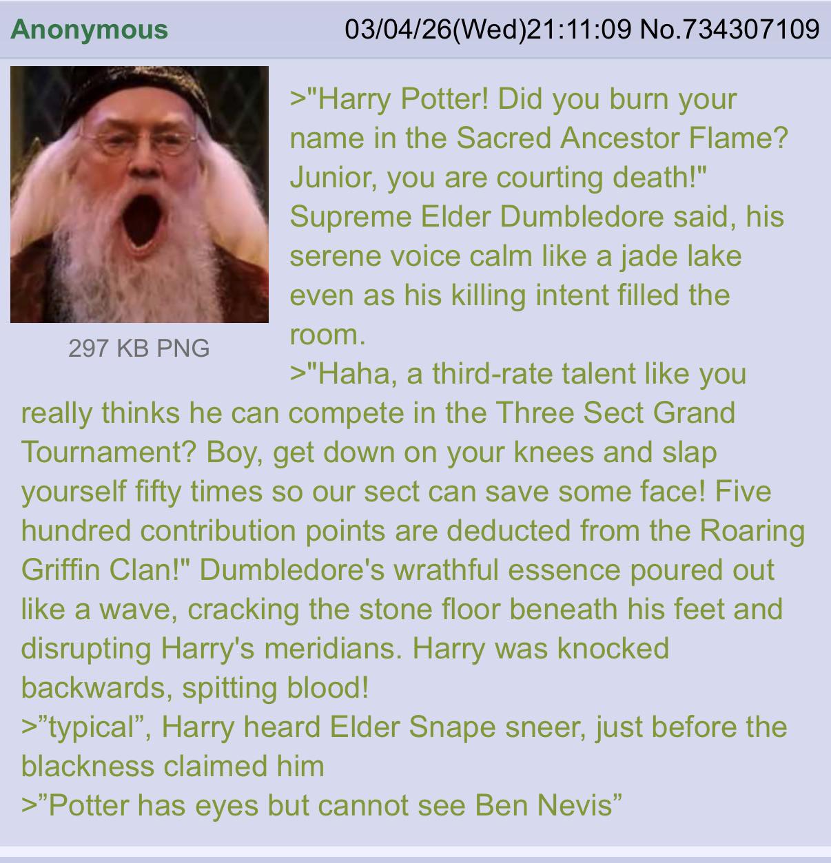 Harry Potter wuxia | /r/Greentext | Know Your Meme