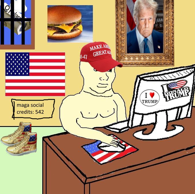 maga social credits: 542 TRUMP TRUMP 2028 MAKE A 5-47 GREAT AG I ♥ TRUMP TRUMP