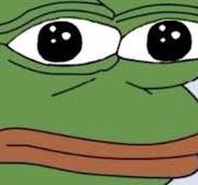 Pepe face zoomed in
