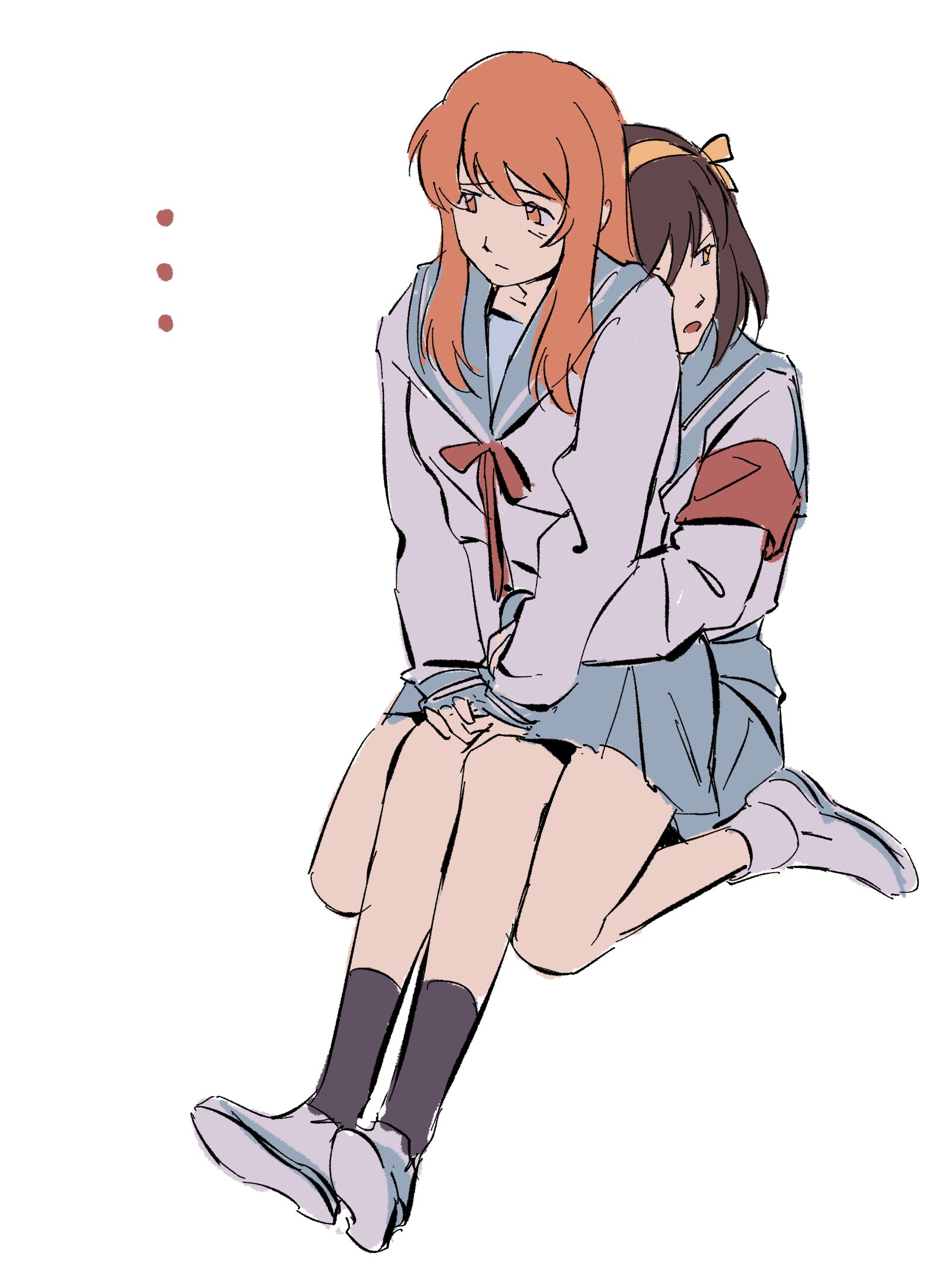 Haruhi & Mikuru by masha