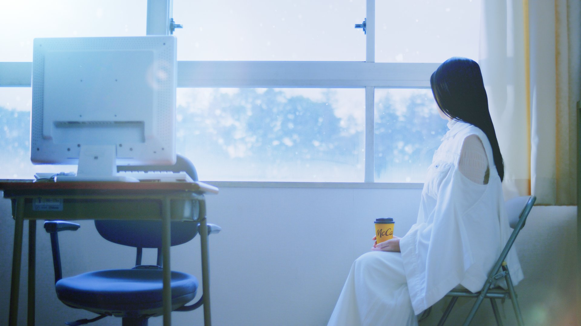 Minori Chihara is the voice of Yuki Nagato in the anime and she sang for a McCafé advert.

<blockquote class="twitter-tweet" data-media-max-width="560"><p lang="ja" dir="ltr">コートもない世界で<br>飲みたいなコーヒー…<br><br>歌唱：茅原実里 <a href="https://t.co/mgrMaE5Pj7">pic.twitter.com/mgrMaE5Pj7</a></p>&mdash; マクドナルド (@McDonaldsJapan) <a href="https://twitter.com/McDonaldsJapan/status/2031120341502718354?ref_src=twsrc%5Etfw">March 9, 2026</a></blockquote> <script async src="https://platform.twitter.com/widgets.js" charset="utf-8"></script> 