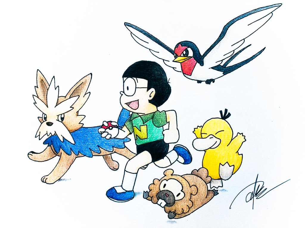 "Doraemon":https://knowyourmeme.com/photos/3230725-pokemon-fan-teams
"Shizuka":https://knowyourmeme.com/photos/3230727-pokemon-fan-teams
"Gian":https://knowyourmeme.com/photos/3230728-pokemon-fan-teams
"Suneo":https://knowyourmeme.com/photos/3230729-pokemon-fan-teams