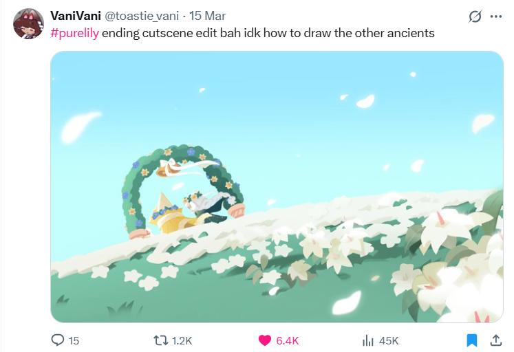 VaniVani @toastie_vani - 15 Mar #purelily ending cutscene edit bah idk how to draw the other ancients 15 t 1.2K 6.4K ill 45K