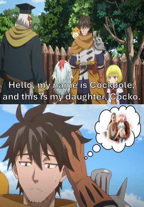 Hello, my name is Cockdole, and this is my daughter, Cocko.