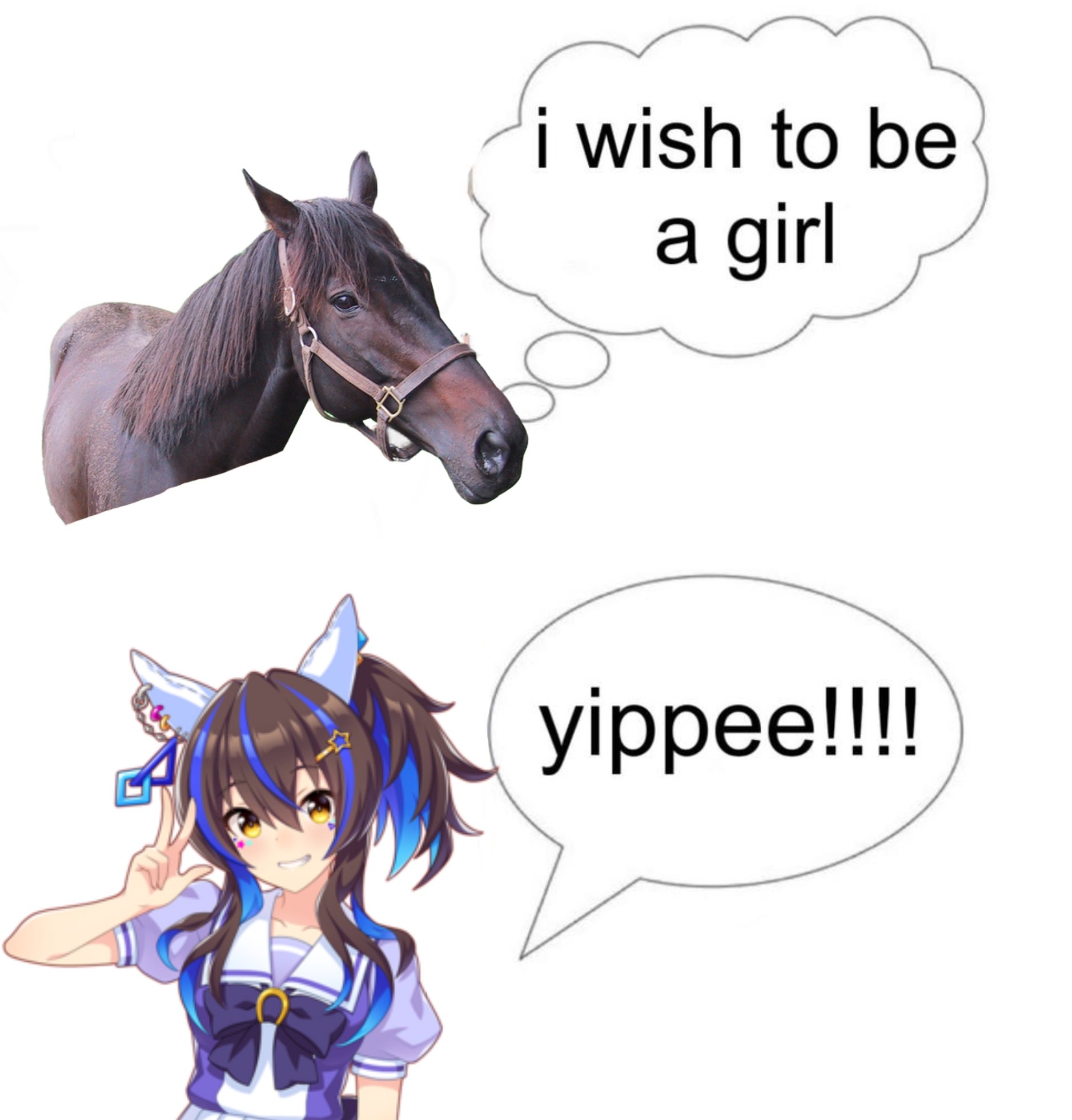 i wish to be a girl yippee!!!!