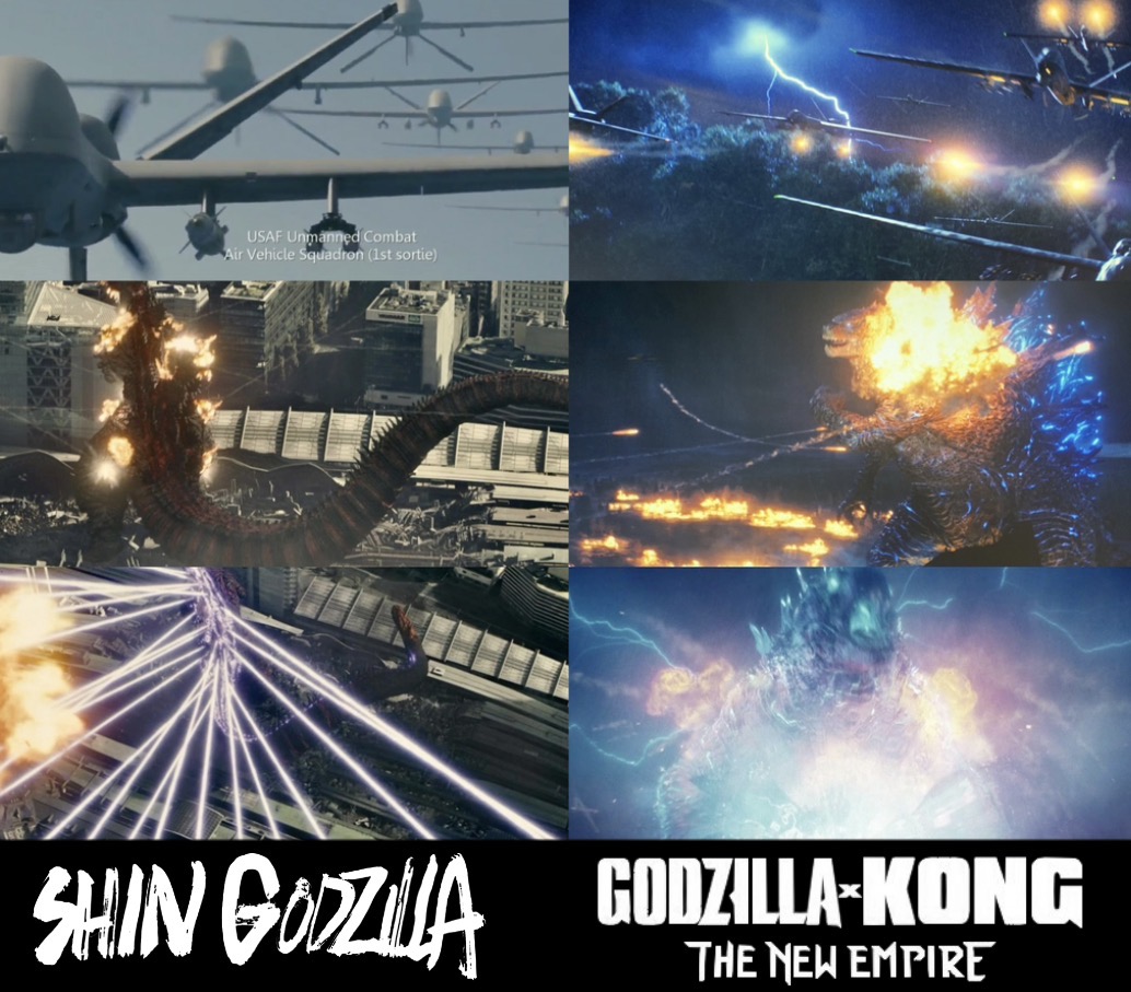 USAF Unmanned Combat Air Vehicle Squadron (1st sortie) SHIN GODZILA GODZILLA-KONG THE NEW EMPIRE