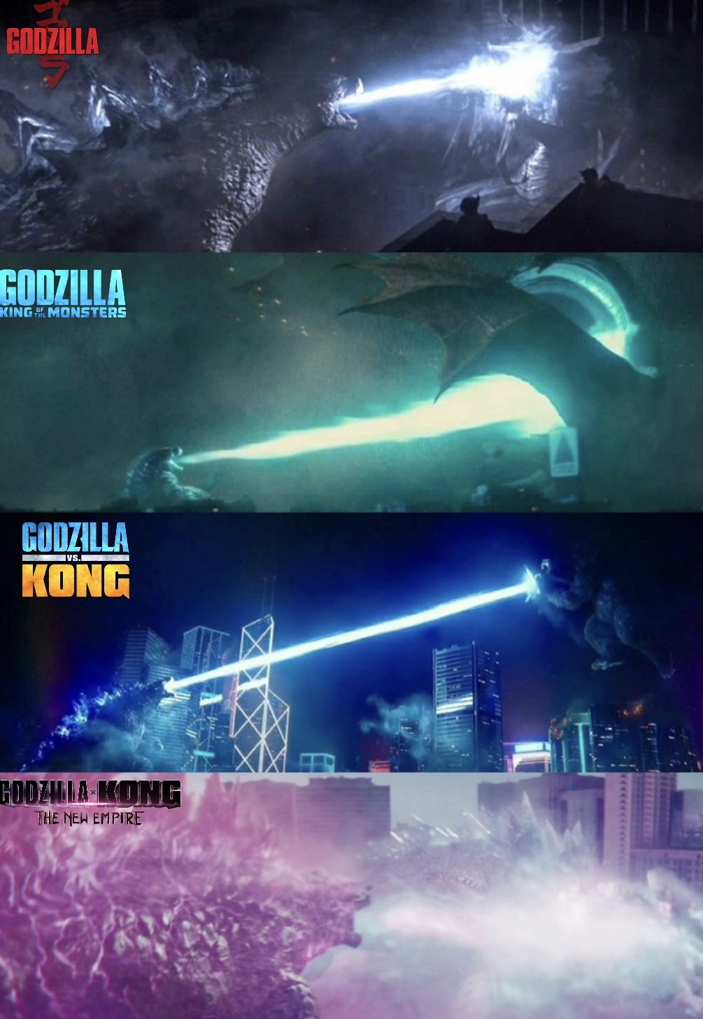 GODZILLA GODZILLA KING MONSTERS GODZILLA IVS. KONG GODZILLA KONG THE NEW EMPIRE