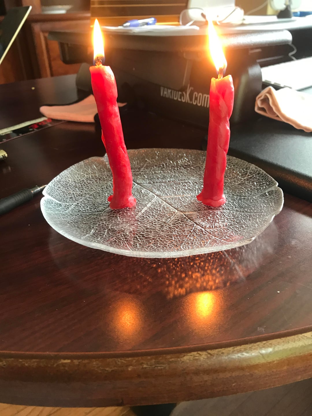 Cheese wax candle