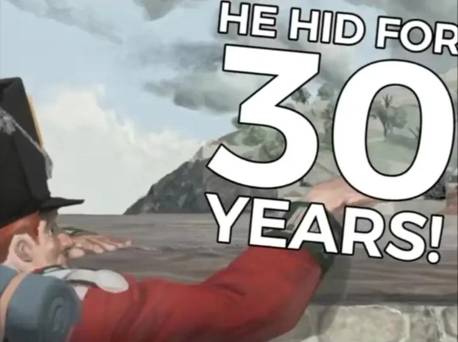 HE HID FOR 30 YEARS!