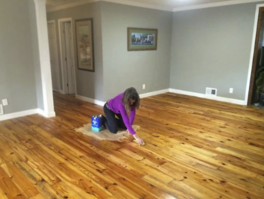 My wife painted herself into a corner